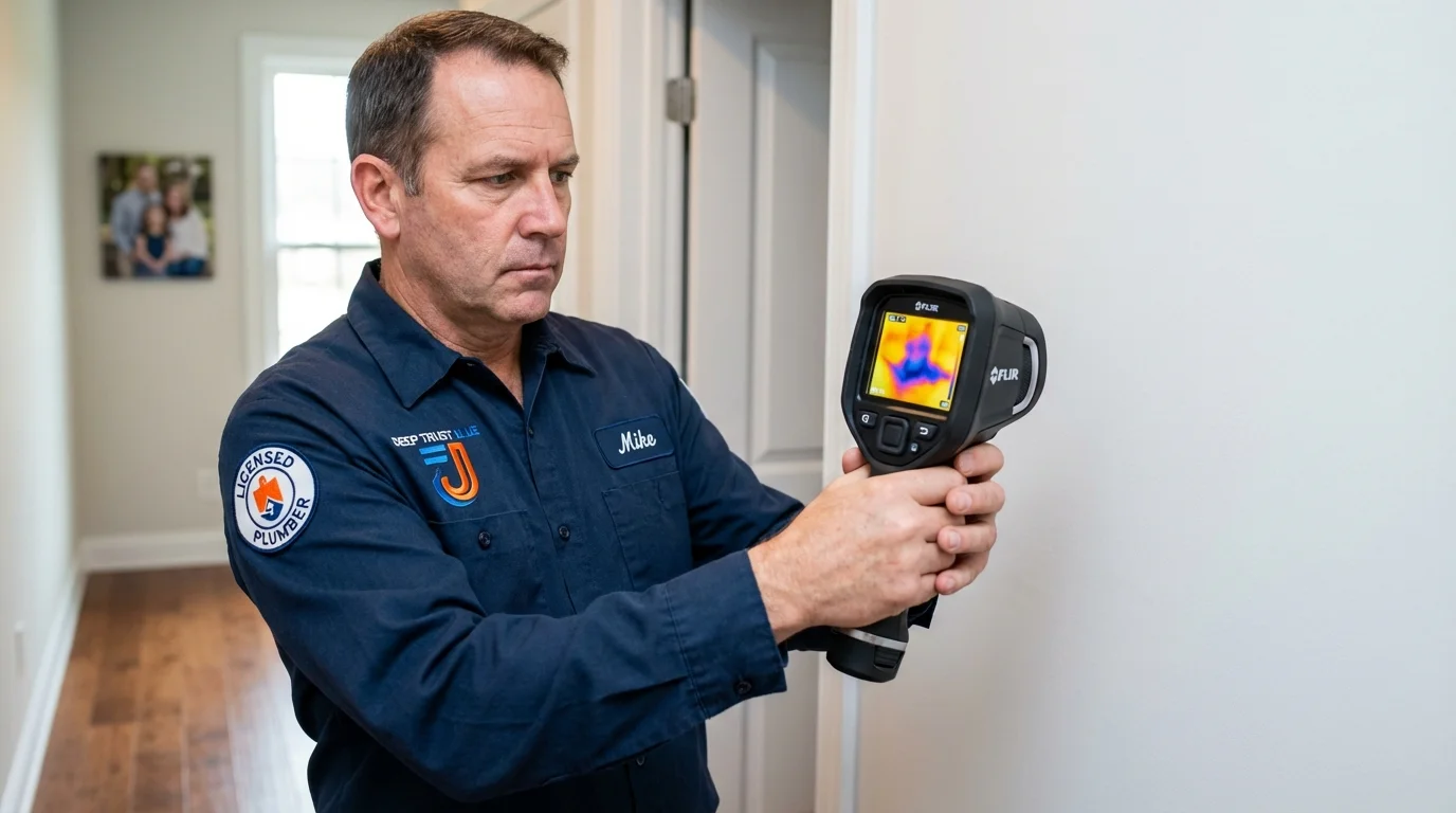 Thermal imaging leak detection by Johns Plumbing LLC in Osgood